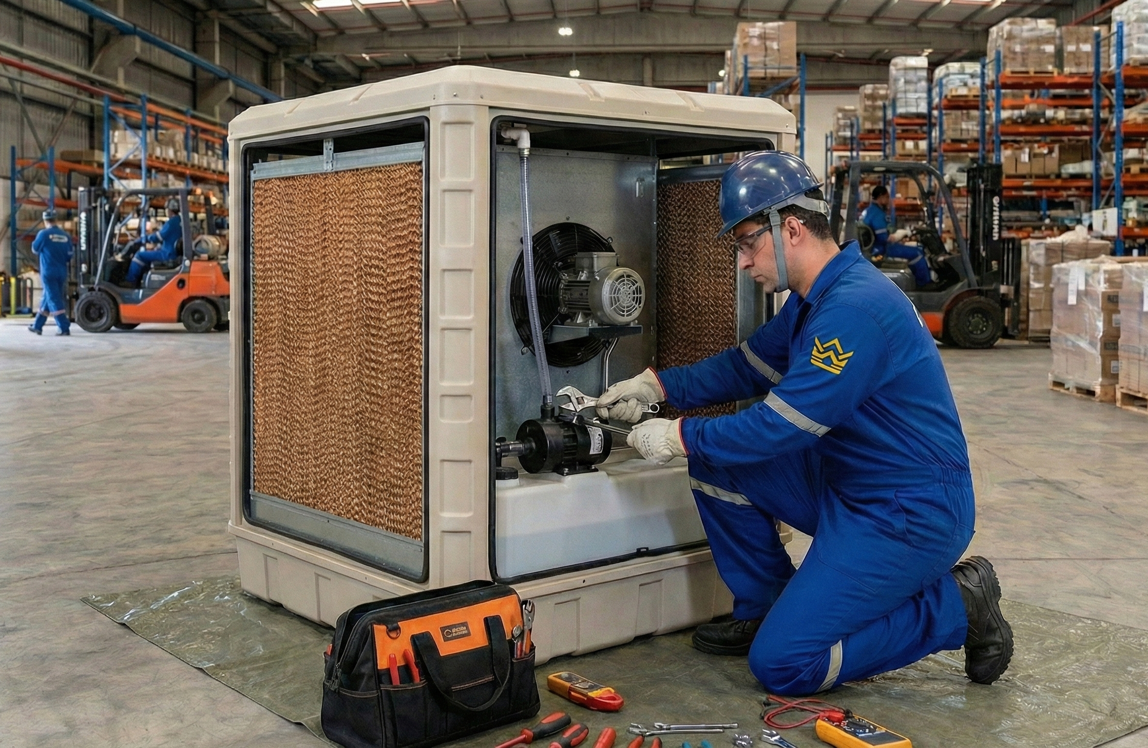 Foto de manutenção técnica